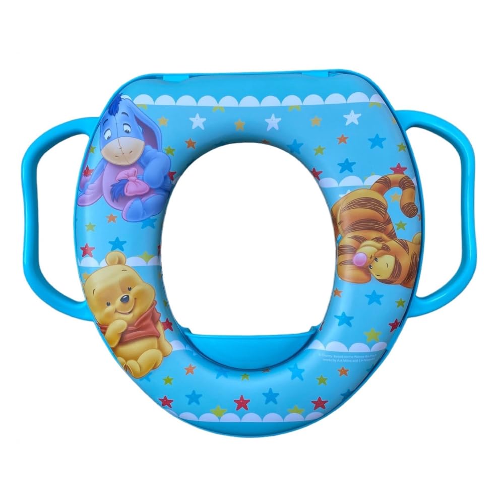 Winnie the Pooh Disney Toilettensitz für Kinder, universal, mit hellblauen Griffen Winnie Puuh, Hell