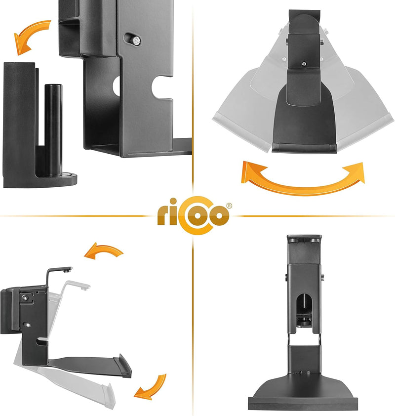 RICOO Lautsprecherwandhalterung Lautsprecher Wandhalterung für SONOS Play:5 Gen.2 Schwenkbar Neigbar