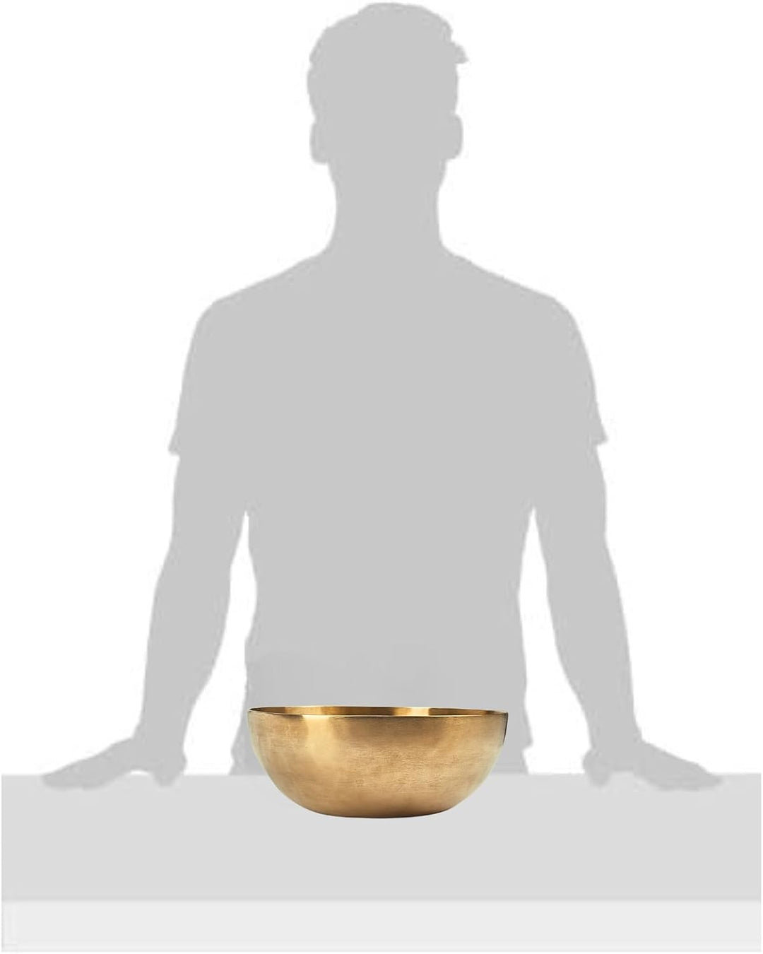 Peter Hess Therapieklangschale Universalschale (21 cm, 900 g) Klangschale mit Filzschlägel und Unter