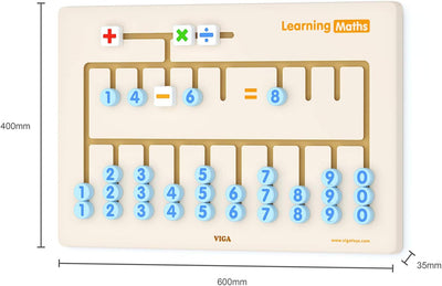 Viga 50675 Toy Toys-Wandspiel-Mathematik, Multi Color