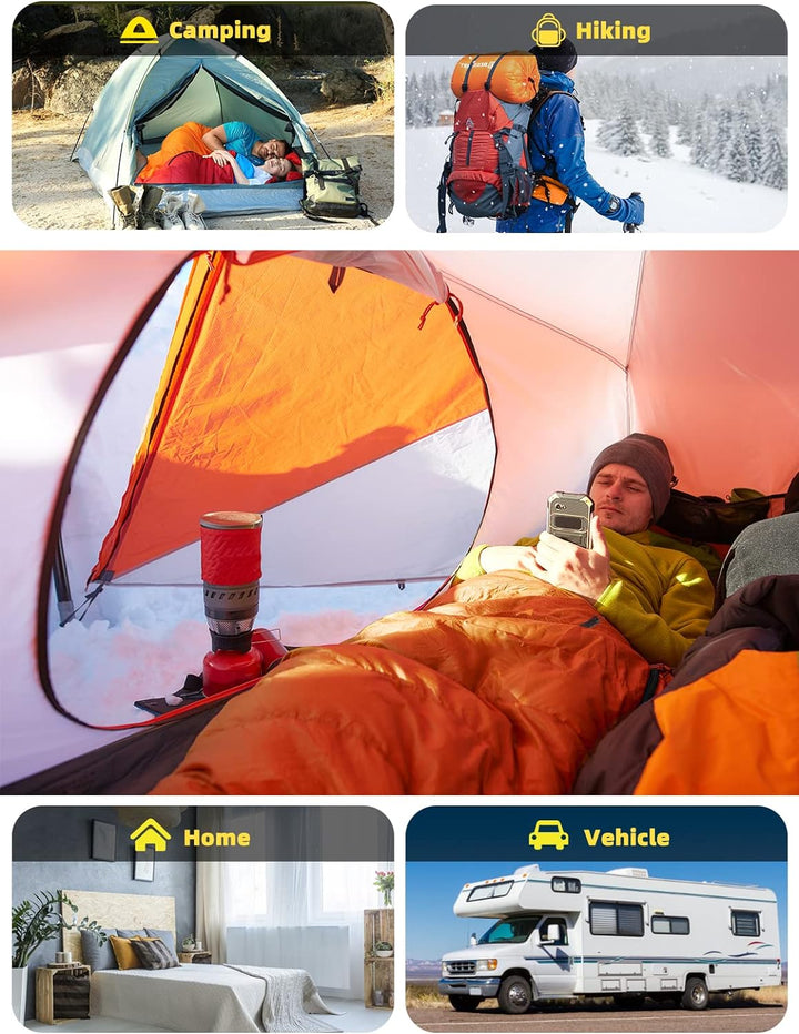 Bessport Schlafsack -10 ℃ - 15 ℃ 4 Jahreszeiten Winter Mumienschlafsack Wasserabweisend Schlafsack f