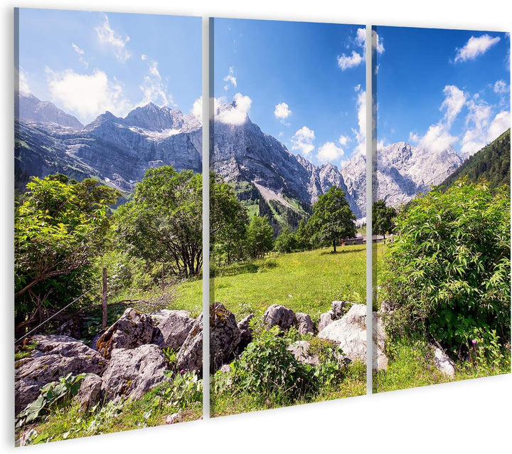 islandburner Bild auf Leinwand Karwendelgebirge Berge Österreich Europäische Alpen Bilder Wandbilder