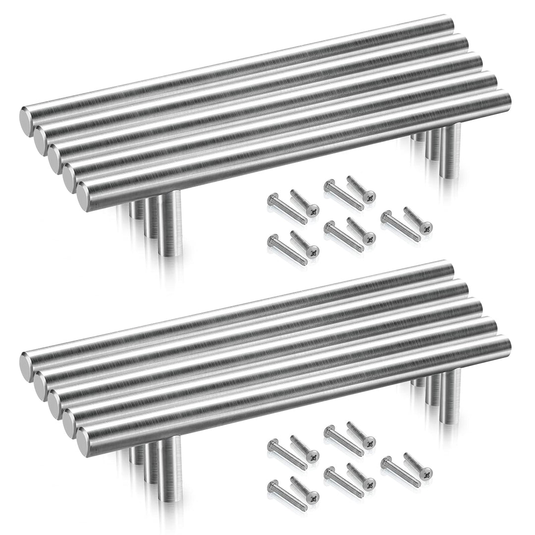 Duisrech Schrankgriffe Edelstahl 30 Stück 160mm möbelgriffe,griffe für küchenschränke Silber T-Zuggr