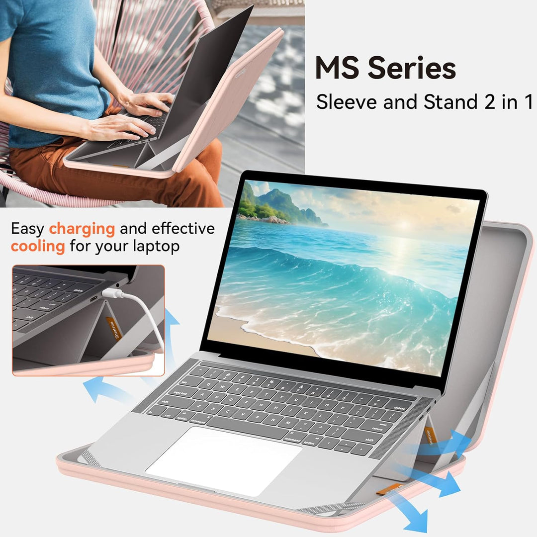 Smatree MS41T Laptop Hartschalenhülle aus Eva mit Laptopständer, für 13,3 Zoll Lenovo Thinkpad L13 g