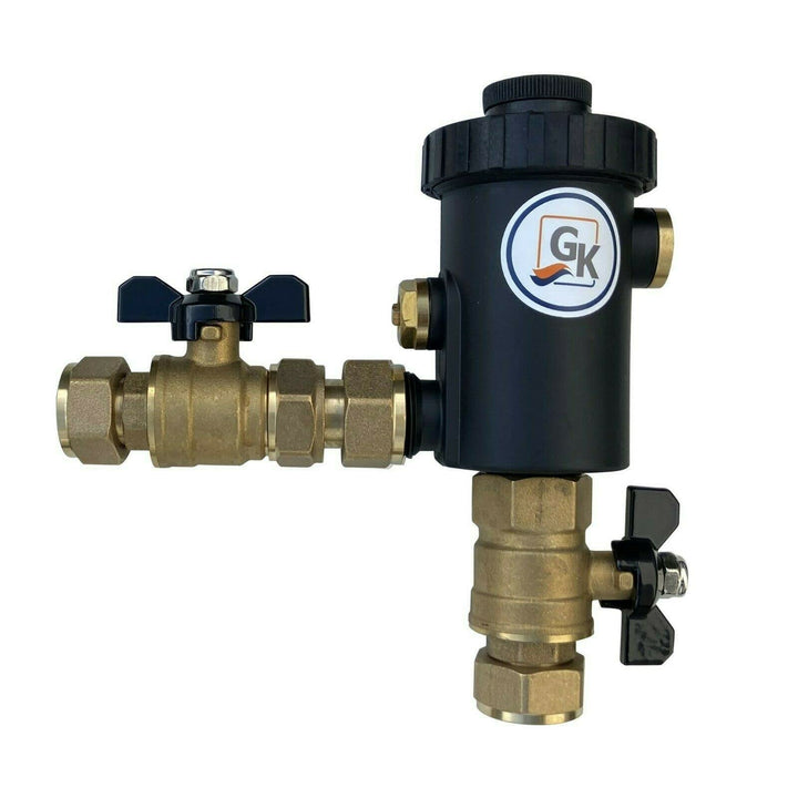 Schlammabscheider Heizung mit Magnet Schmutzfänger Magnetfilter aus Technopolymer bis 10 Bar 3/4''