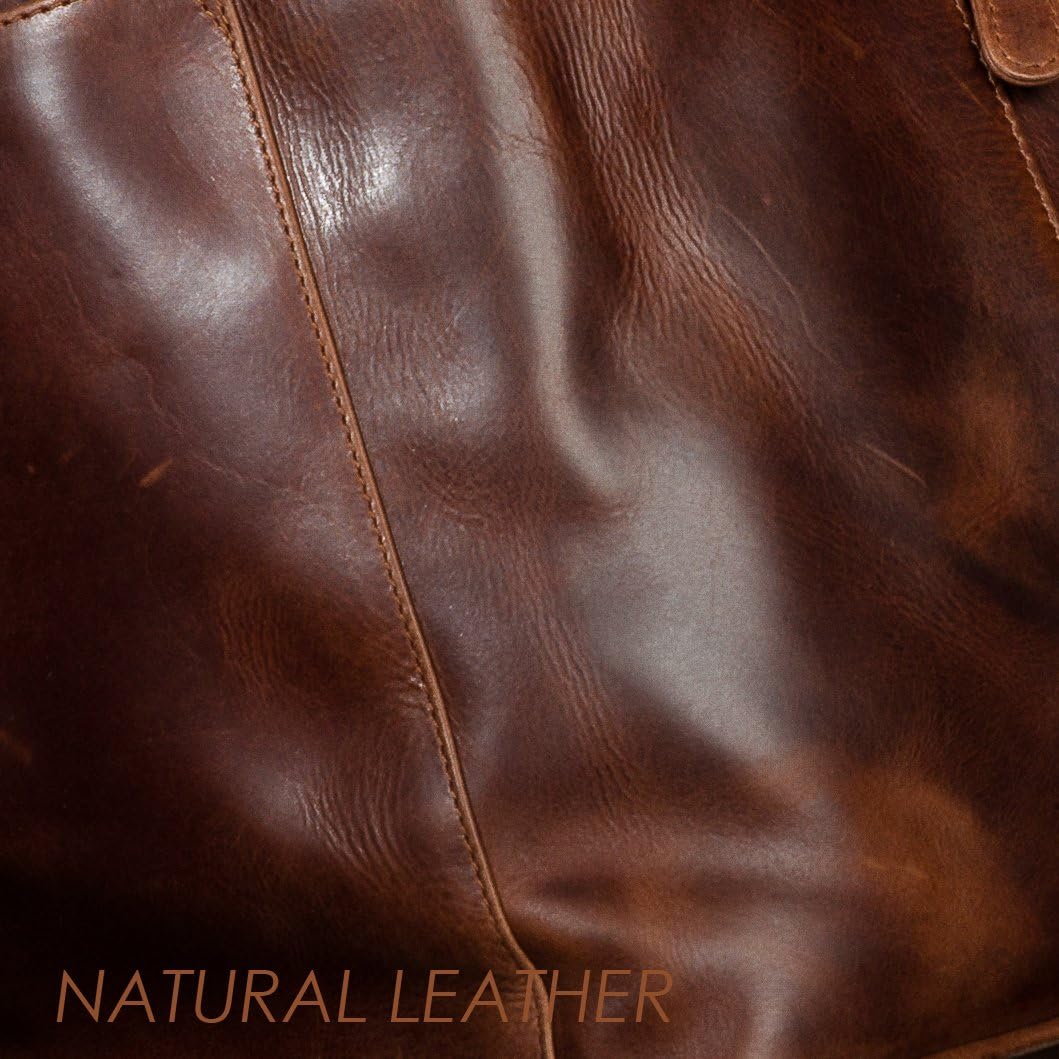 SID & VAIN Seesack HEATHROW aus Premium Leder I Matchsack für Herren und Damen I Rucksack Reisetasch