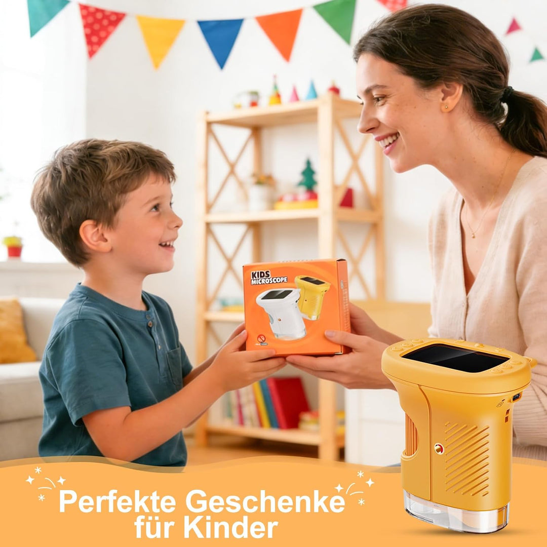 1000x Handheld Digitales Mikroskop für Kinder, Kinder Mikroskop mit 2,0'' IPS Bildschirm, Tragbares