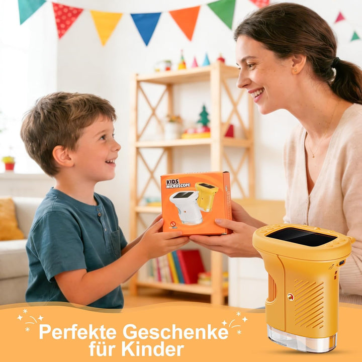 1000x Handheld Digitales Mikroskop für Kinder, Kinder Mikroskop mit 2,0'' IPS Bildschirm, Tragbares