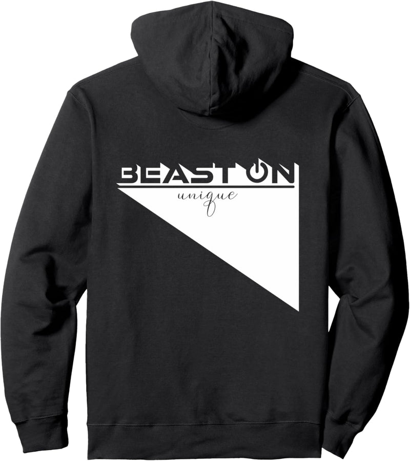 Beast ON Rücken Bodybuilding Fitness Gym Sprüche Training Pullover Hoodie