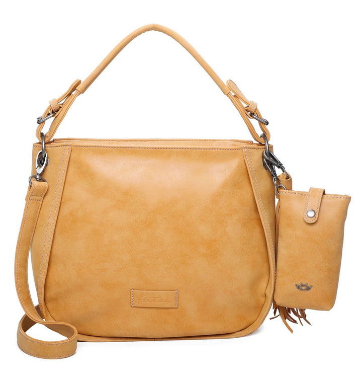 Fritzi aus Preussen Damen Fritzi 2 Medium Hobo Schultertasche Honey Mustard, Honey Mustard