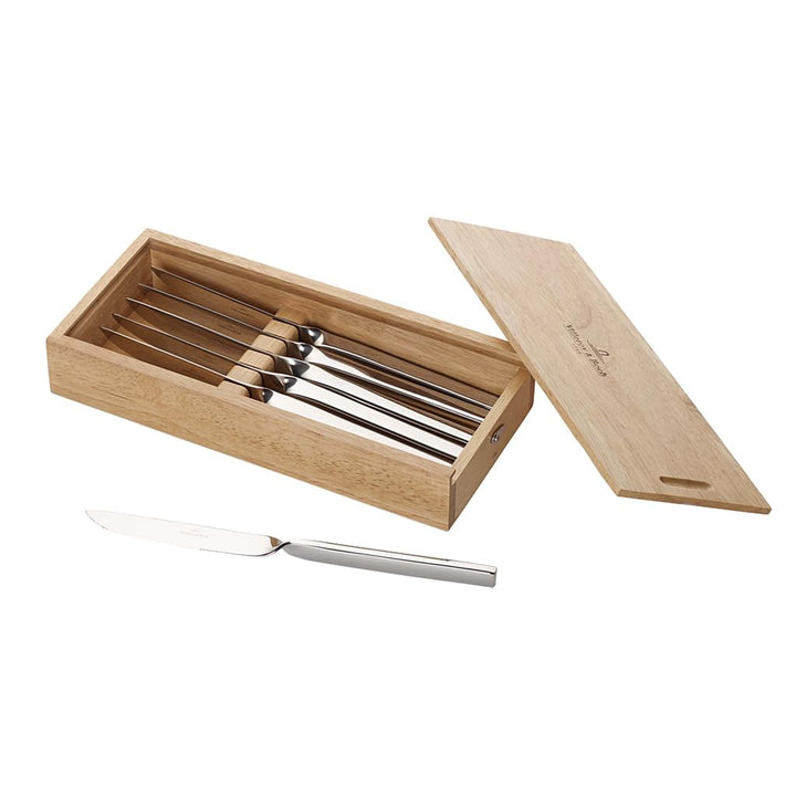 Villeroy und Boch NewWave Pizza- und Steakmesser-Set, 6-teilig, Edelstahl Messer-Set | 6-tlg., Messe