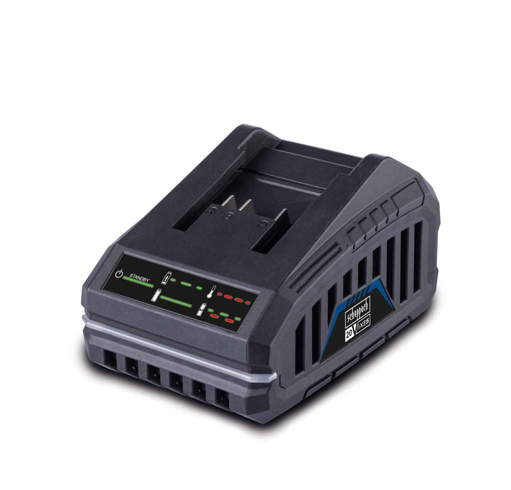 Original Scheppach 20V Ladegerät SBC2.4A Ladestation mit 65W Leistung | 20V-IXES-Serie | integrierte