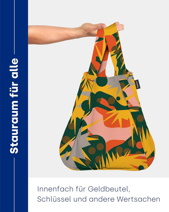 Notabag Original 2 in 1 Backpack and Bag – Backpack waterproof – reusable grocery bags foldable – cl
