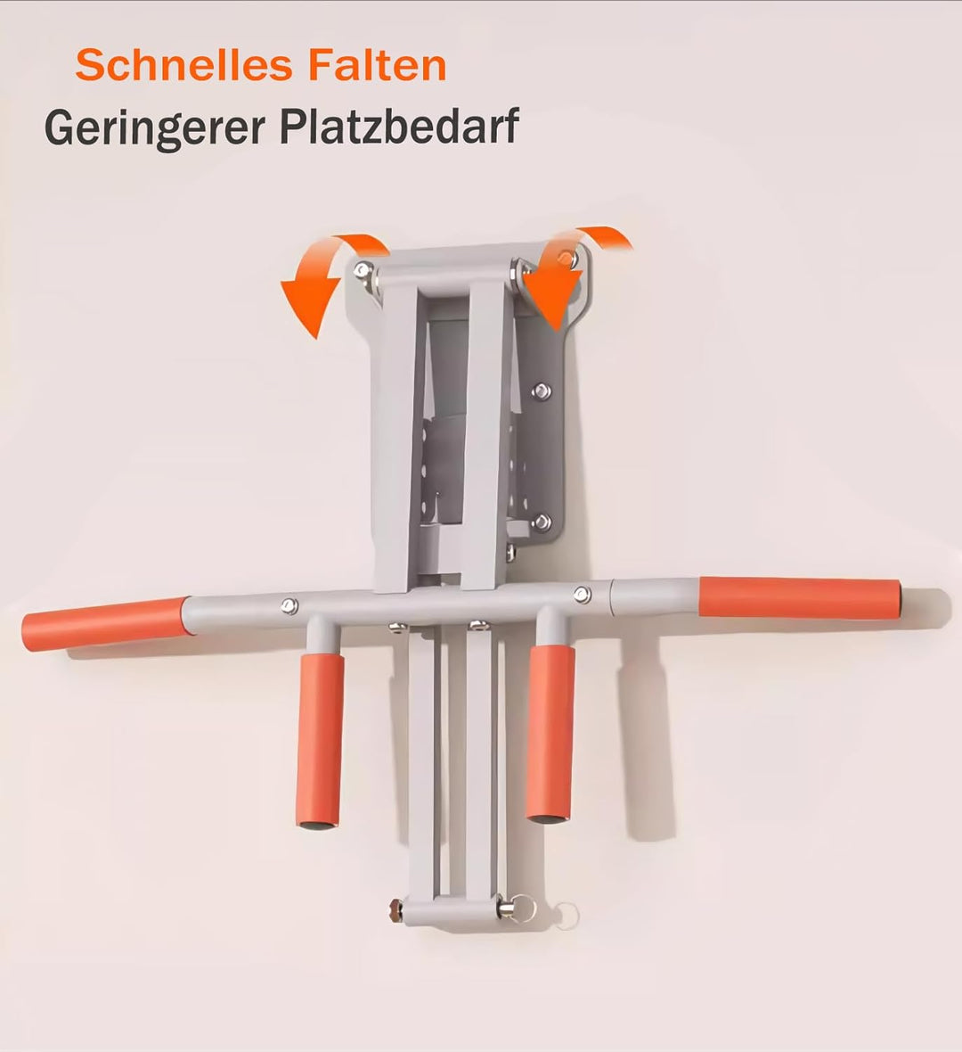 Barre de Traction Murale Multi-Grips 900 kg - Structure Triangulaire 3D Ultra Stable - Poignée Antid
