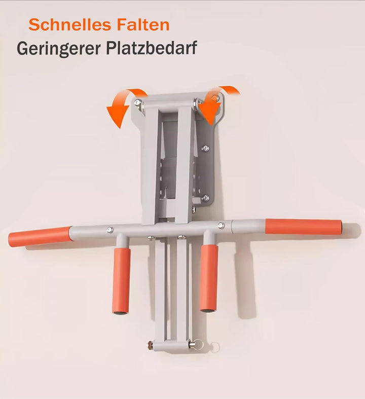Barre de Traction Murale Multi-Grips 900 kg - Structure Triangulaire 3D Ultra Stable - Poignée Antid