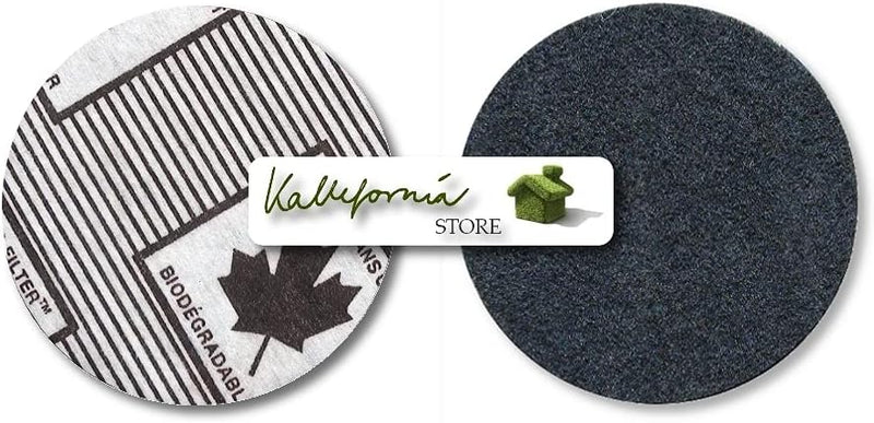 Kallefornia Filter-Set K800 für Moulinex Friteuse T-41 T-42 T-43 Fritteuse 3 Fettfilter 3 Kohlefilte