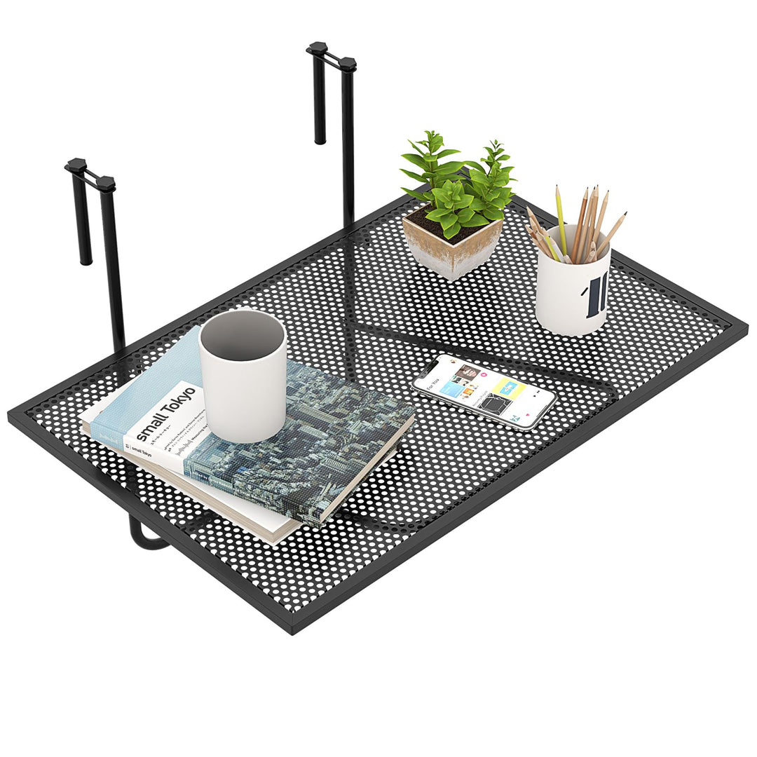GIANTEX Balkontisch klappbar Hängetisch, Balkonhängetisch 60,5 x 50,5cm, Klapptisch Gartentisch zum