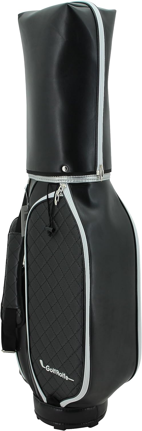 GolfRolfe 14286 Golfbag schwarz - Design Golftasche Caddybag Sporttasche Cartbag