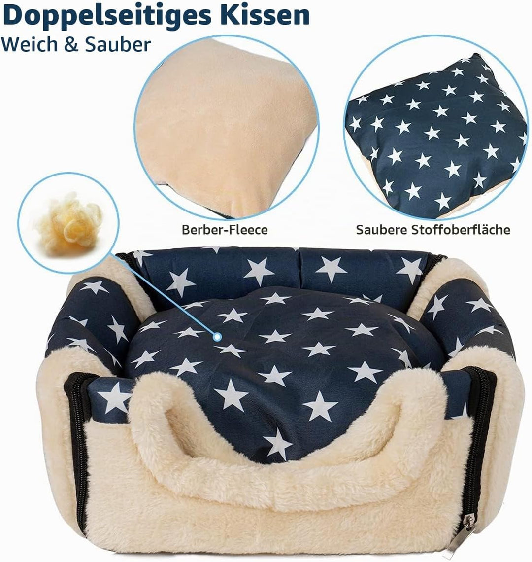Pantula Meerschweinchen Bett Kuschelhöhle - Höhle Gemütliches gross Hamster Kleintier Bett Versteck