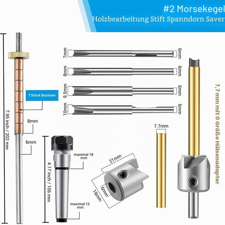 Stiftherstellungs Set Stiftschaft und Stifthalter Verkleidungm Set Holzdrehdorn für die Herstellung