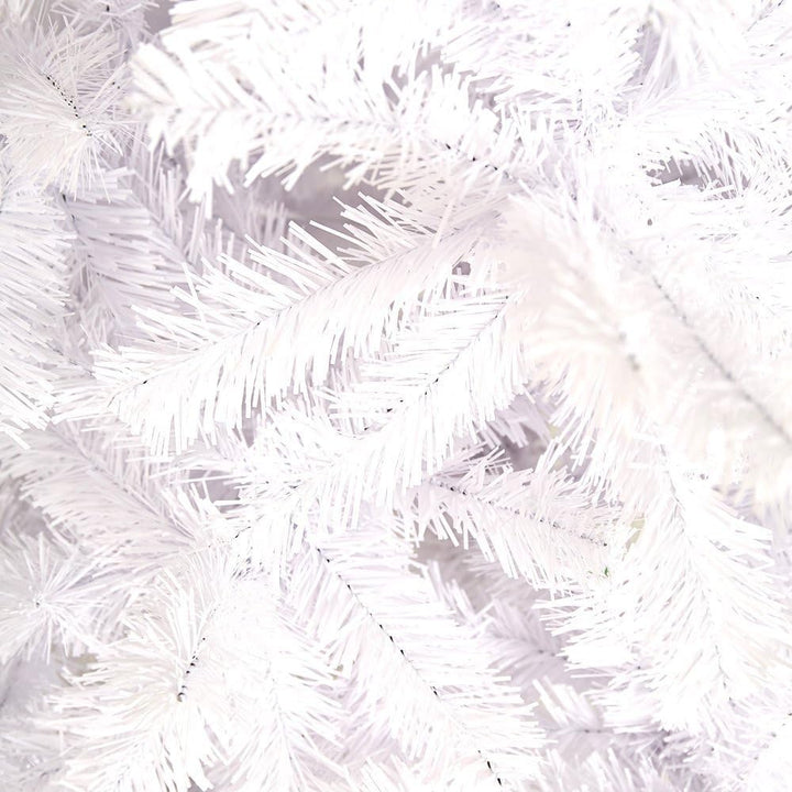 HENGMEI 240cm PVC Weihnachtsbaum Tannenbaum Christbaum Weiss künstlicher mit Metallständer ca. 880 S