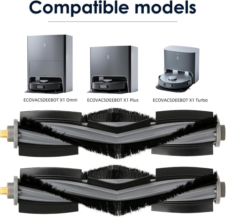 (4 Stück) Walzenbürste Kompatibel mit ECOVACS DEEBOT X1/ X1 Omni/ X1 Turbo/ X1 PRO Omni/ T10/ T10 Om