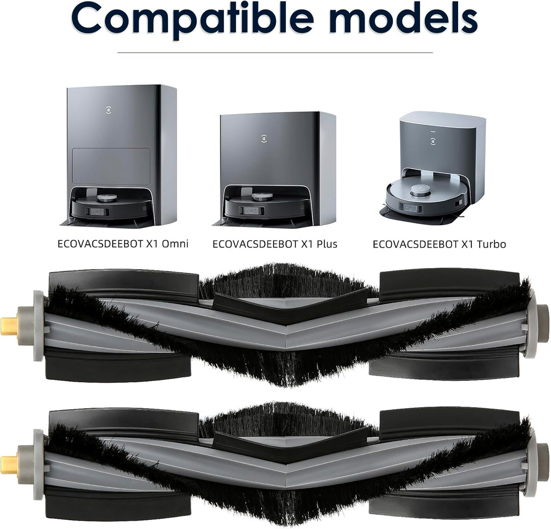 (2 Stück) T20 Omni Hauptsächlich Walzenbürste für Saugroboter ECOVACS DEEBOT X1 Omni/ T20 Omni/ T10/