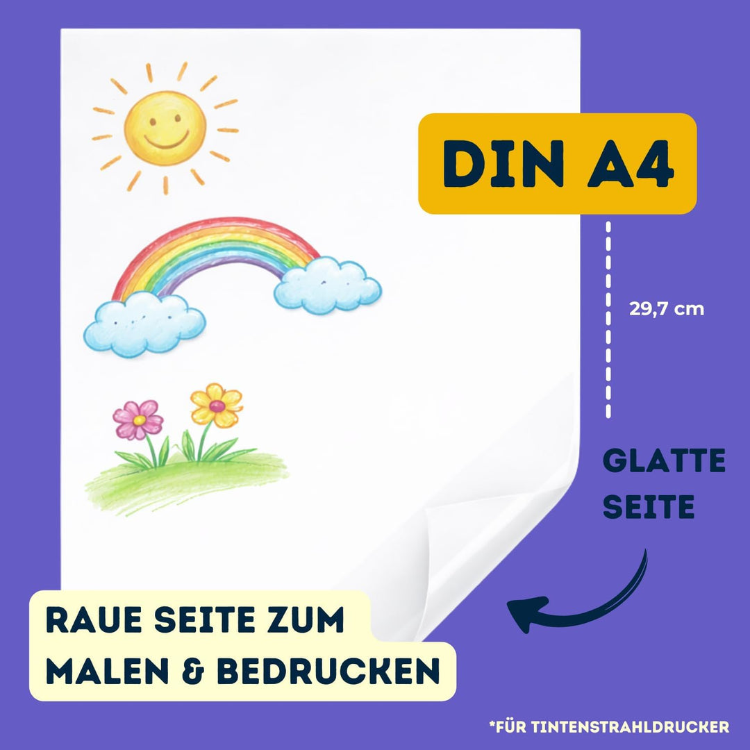 BastelWizard - Premium Schrumpffolie zum Basteln - 10 Schrumpffolie bedruckbar - DIN A4 Bastelfolie