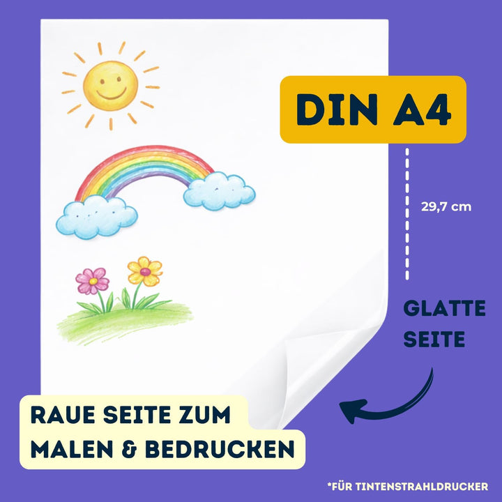 BastelWizard - Premium Schrumpffolie zum Basteln - 10 Schrumpffolie bedruckbar - DIN A4 Bastelfolie