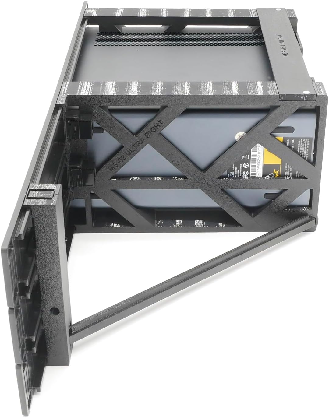 Rack-Halterung für miniSforum MS-02 Ultra mit 2 RJ45-Keystones, 48,3 cm, 3U Höhe, guter Luftstrom