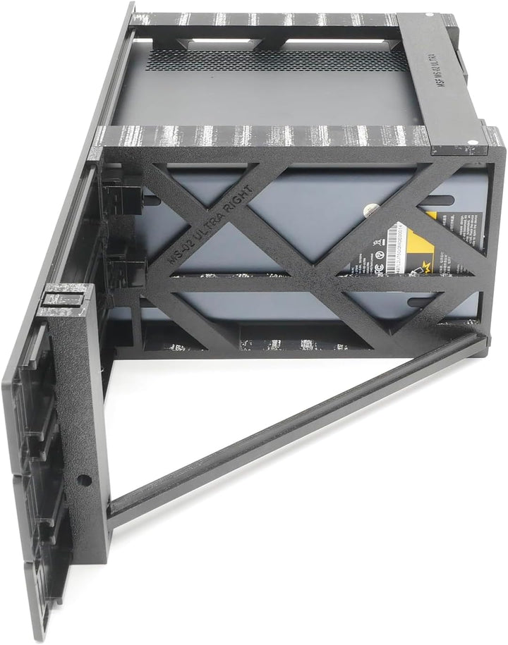 Rack-Halterung für miniSforum MS-02 Ultra mit 2 RJ45-Keystones, 48,3 cm, 3U Höhe, guter Luftstrom