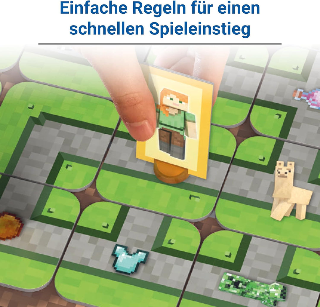 Ravensburger 24684 - Minecraft Labyrinth - Der Spieleklassiker für 2-4 Spieler ab 7 Jahren mit Chara