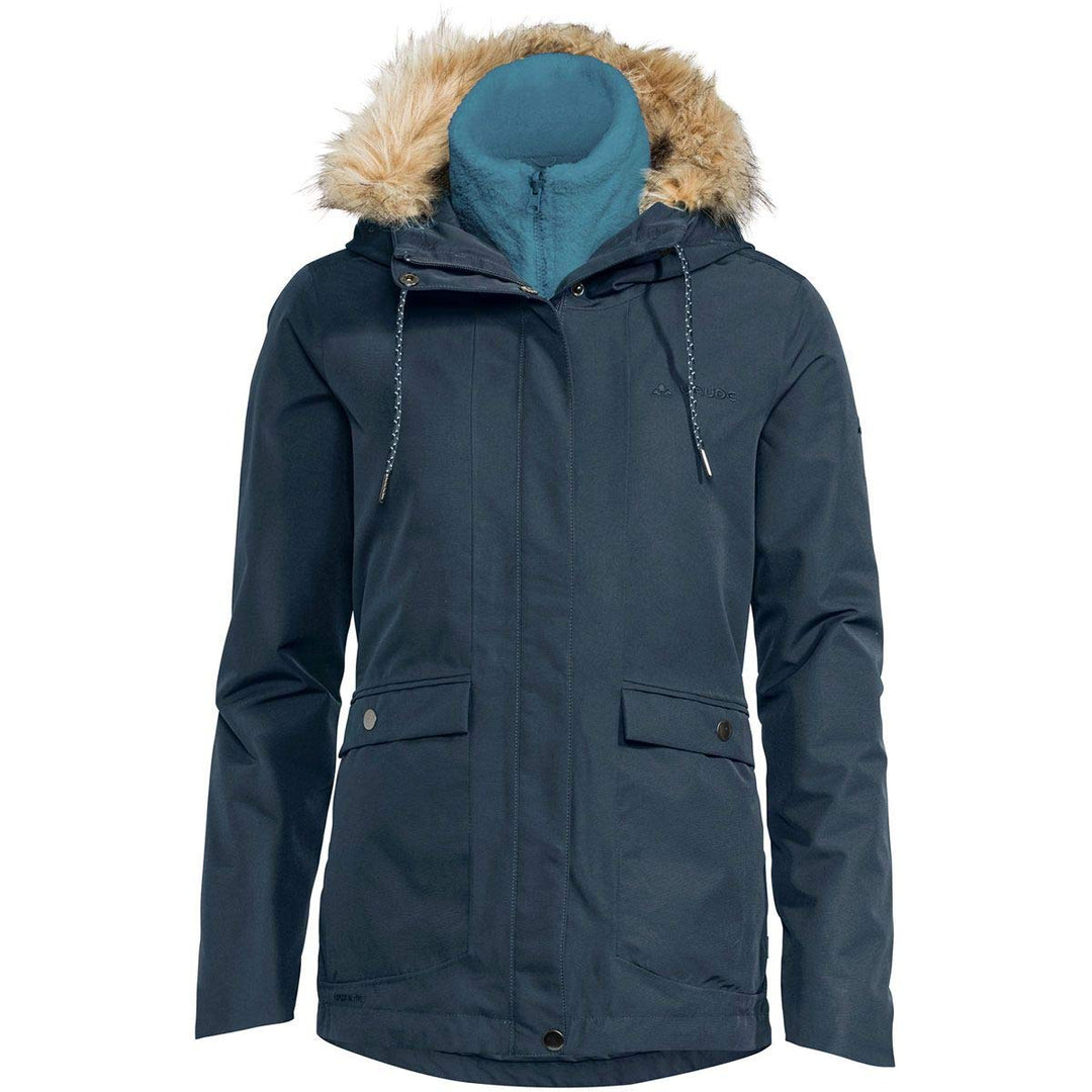 VAUDE Damen Kilia 3in1 Doppeljacke 42 steelblue, 42 steelblue