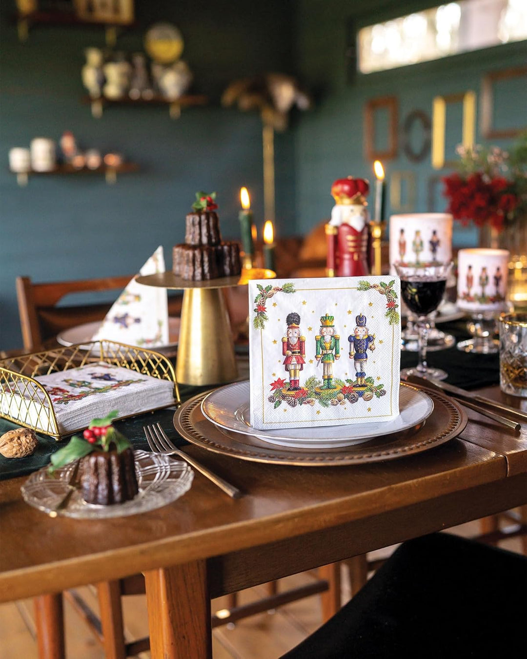 Ambiente Gebäckdose Keksdose 0,6 l Fine Bone China Weihnachtsmann Aufbewahrung Weihnachten Advent Pl