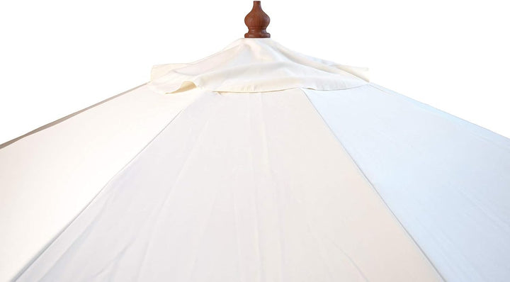 Kai Wiechmann Sonnenschirm 300 cm edel Windauslass UV-Schutz 50+ Naturweiss, Naturweiß