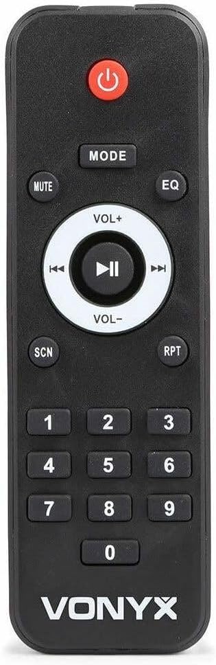 Vonyx SPJ-1500ABT MP3, PA Aktiv Lautsprecher, DJ Box, 800 Watt 15 Zoll High End Aktivpeaker, MP3-Pla
