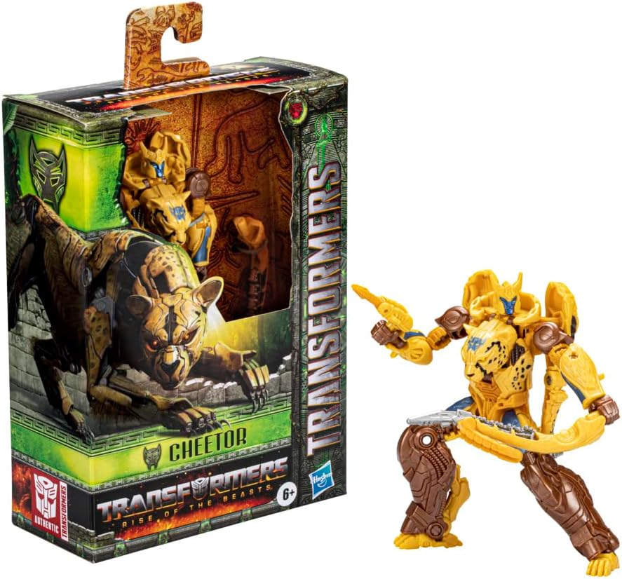 Transformers Spielzeug zum Film Transformers: Aufstieg der Bestien, Deluxe-Klasse Cheetor Action-Fig