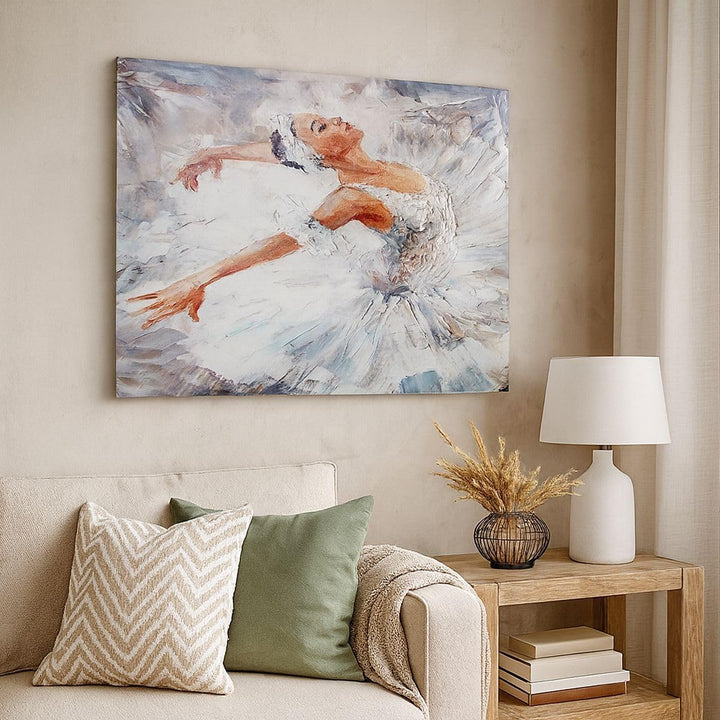 Bilder auf Leinwand 100x70cm Leinwandbild Frau Tanz Ballett Körper Gross Wanddeko Bild Schlafzimmer