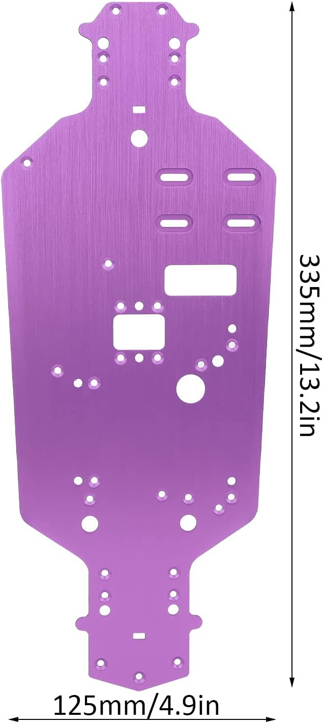 VGEBY RC-Chassis, Aluminiumlegierung Chassis Bodenplatte Chassisplatte Ersatz-Upgrade-Teile Kompatib