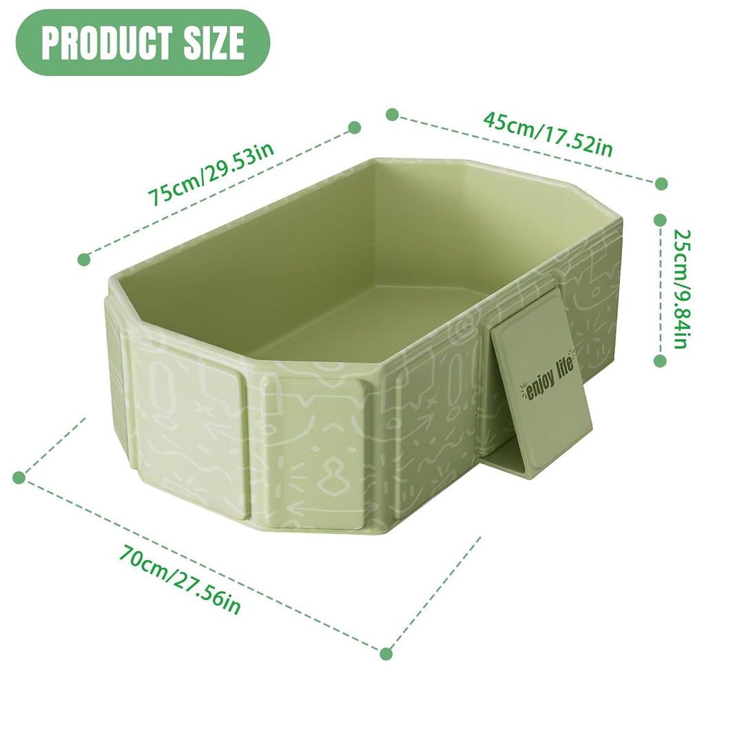 Faltbare Badewanne für Kinder, Tragbare Badewanne, Grosse Kleinkindbadewanne, Tragbares Duschbecken,