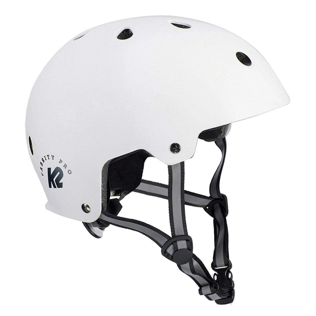 K2 Skates VARSITY PRO Helm, Inline Skate Helm, Fahrradhelm, Skateboard Helm M (55 - 58 cm) Weiss, M