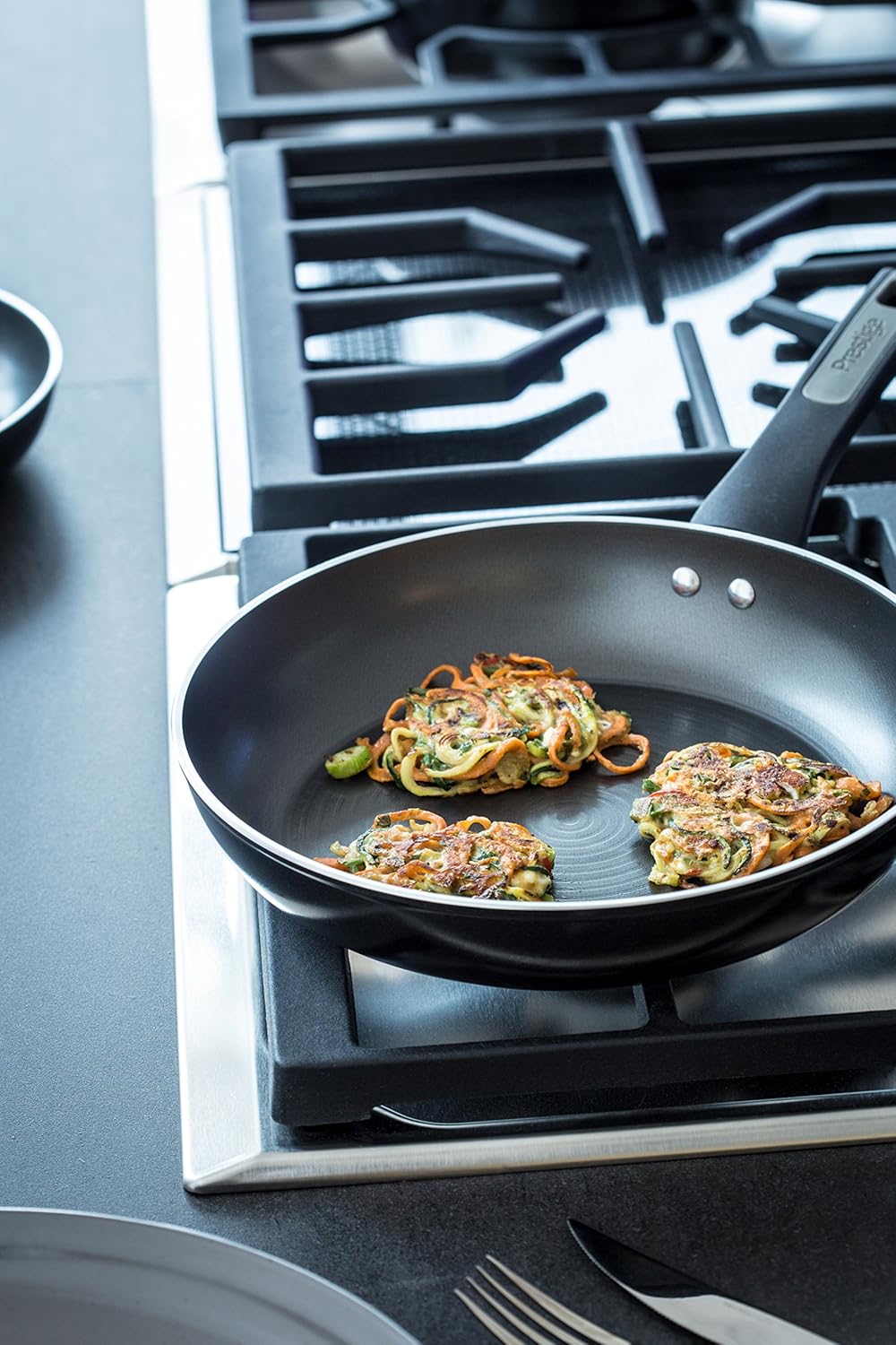 Prestige Duraforge Aluminium 5 piece cookware set-Black Kochgeschirr, Schwarz 5-Piece, 5-Piece