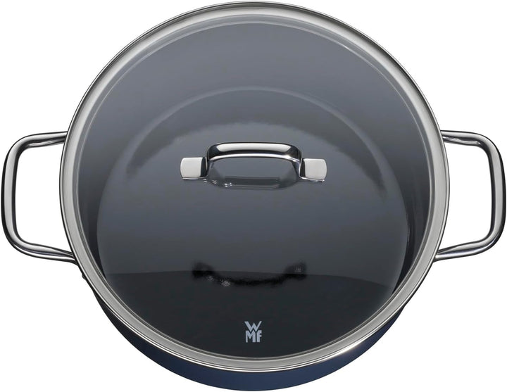 WMF Fusiontec Essential Kochtopf gross, 24 cm, Glasdeckel, Bratentopf Induktion, 4,4l, High-Tech Ker