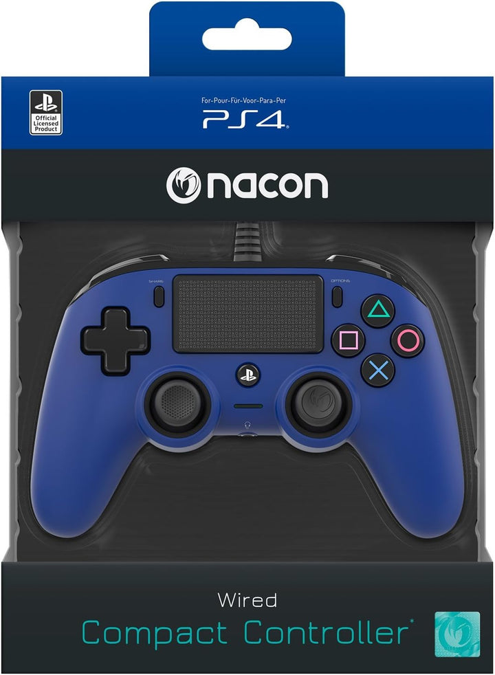 NACON PS4 Controller Color Edition, Blau Single, Single