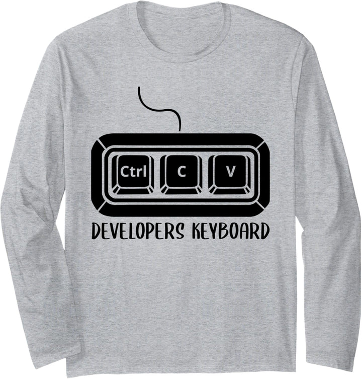 "Developopers Keyboard" Funny Programmer Admin Langarmshirt