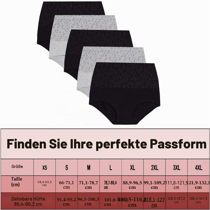 YaShaer Unterhosen Damen Baumwolle Hohe Taille Slips Hoher Taillenslip für Frauen Mehrpack, S Mehrfa