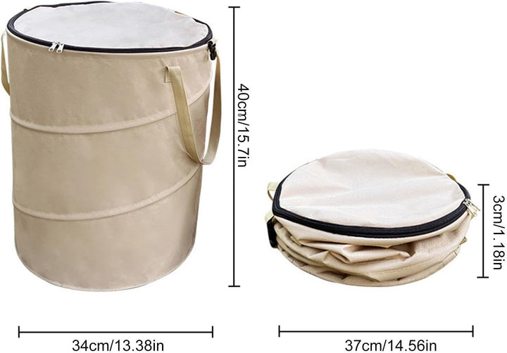 Faltbarer Camping Mülleimer 37 L Pop Up Mülleimer Fürs Auto Faltbar Abfalleimer Gartenabfallsack Mul