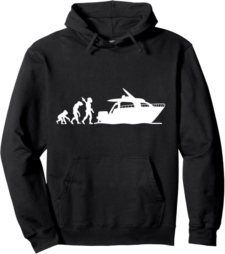 Yacht Boot Schiff Kapitän Motoryacht Evolution Fun Lustig Pullover Hoodie