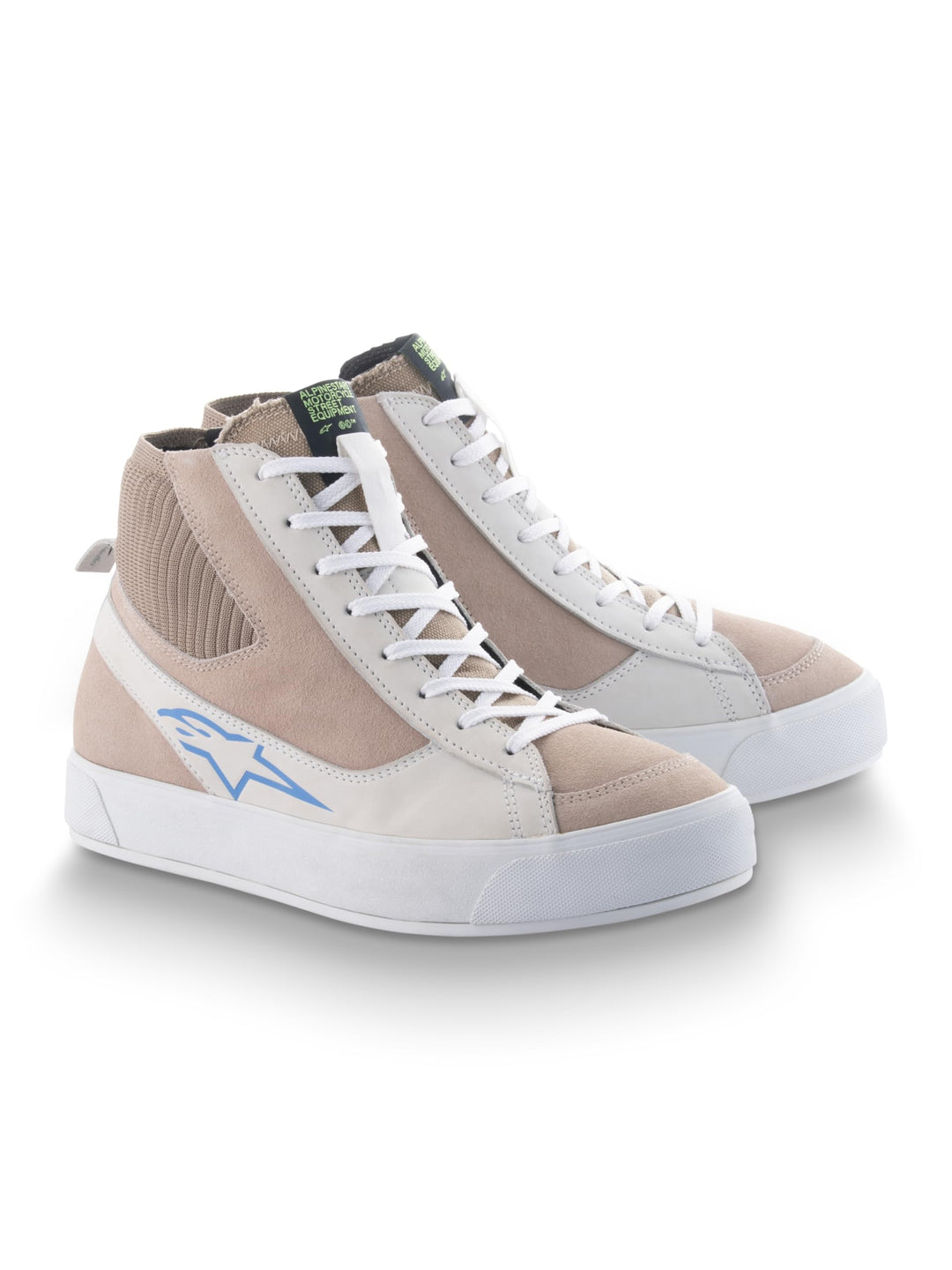 Alpinestars Stella Stated Podium Damen Motorradschuhe Weiss Hellgrau (Beige) 40.5 EU, 40.5 EU