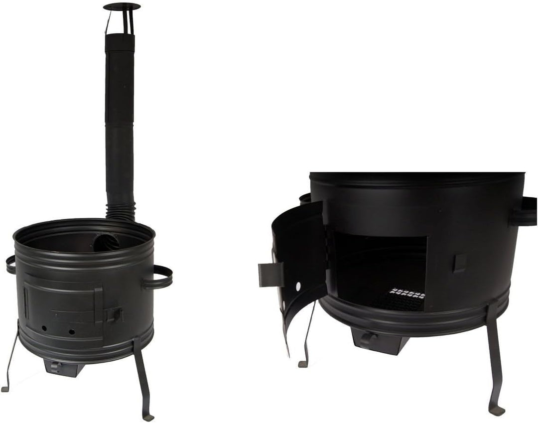 troph-e-shop Ofen 42 für Gulaschkessel Holzofen Gulaschkanone Terrassenofen für Topf bis 35 Liter